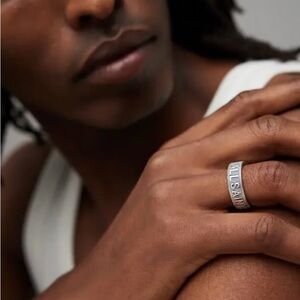 All Saints Seth Logo Ring